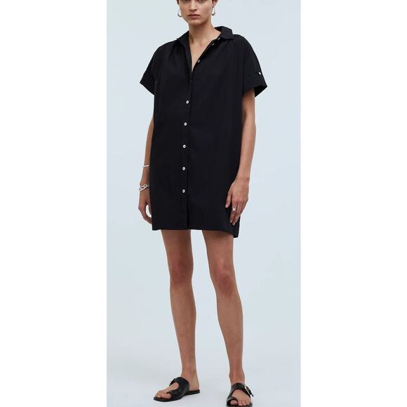 Madewell Dresses & Skirts - Madewell Collared Button-Front Mini Shirtdress Size XS NWT